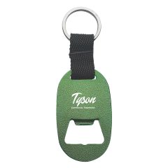 Metal Key Tag With Bottle Opener - 2080_GRN_Laser