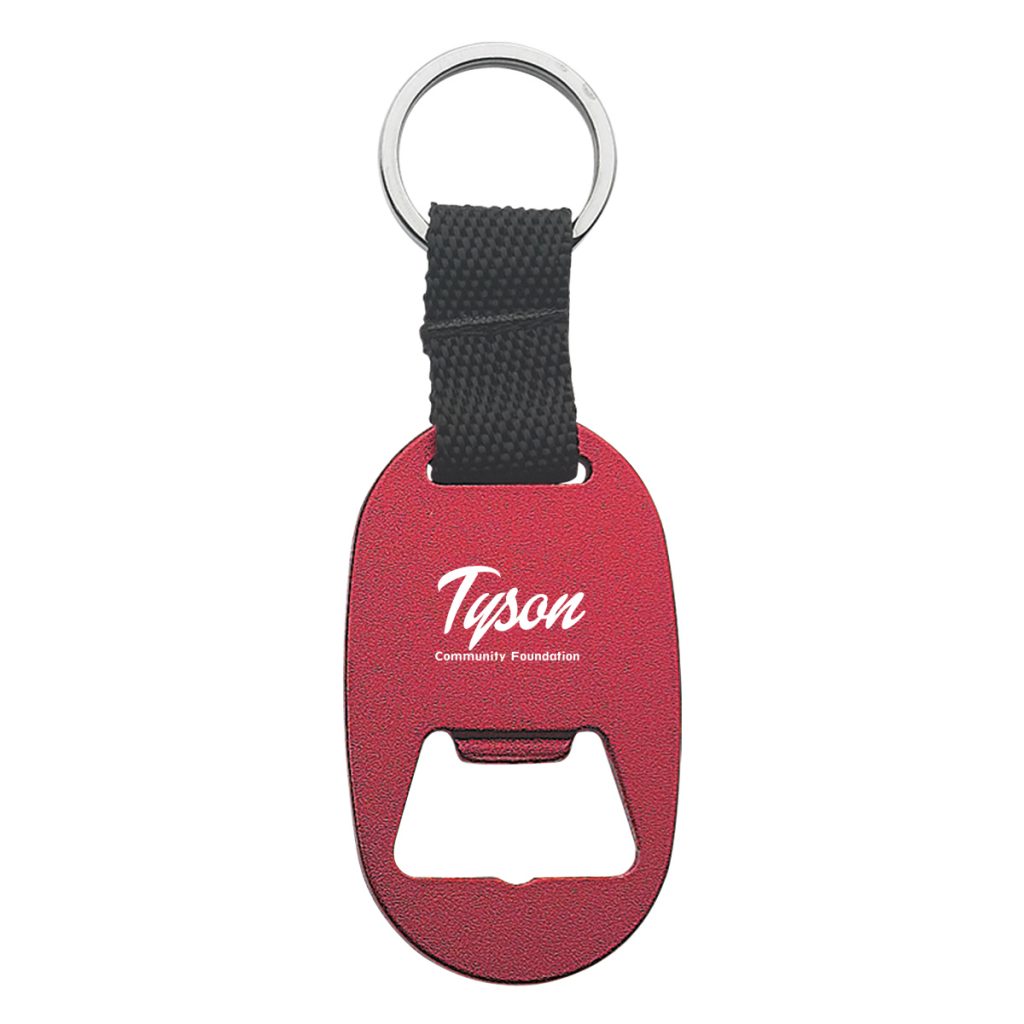 Metal Key Tag With Bottle Opener - 2080_RED_Laser