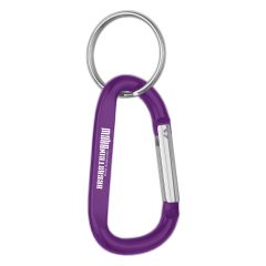 Carabiner With Split Ring – 6mm - 2081_PUR_Laser