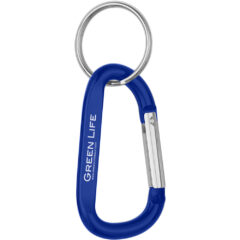 Carabiner With Split Ring – 8mm - 2082_BLU_Laser