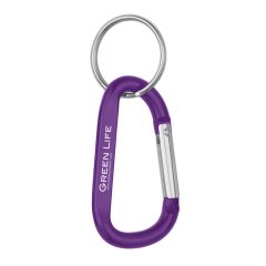 Carabiner With Split Ring – 8mm - 2082_PUR_Laser