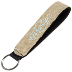 Burlap Neoprene Wrist Strap Key Holder - 2120-2