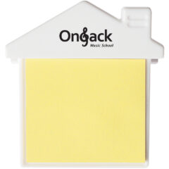 House Clip With Sticky Notes - 212_WHT_Padprint