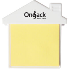House Clip with Sticky Notes - 212_WHT_Padprint