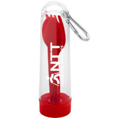 Utensil Kit With Carabiner - 2422_RED_Padprint