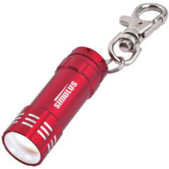 Mini Aluminum LED Light with Key Clip - 2503_RED_Laser