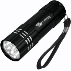 Aluminum LED Flashlight - 2509_BLK_Laser
