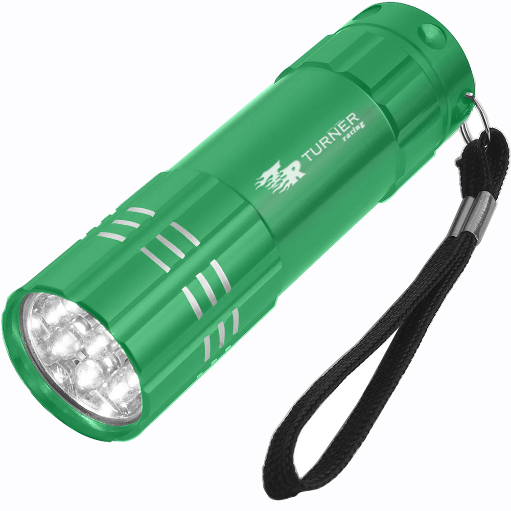 Aluminum LED Flashlight - 2509_GRN_Laser