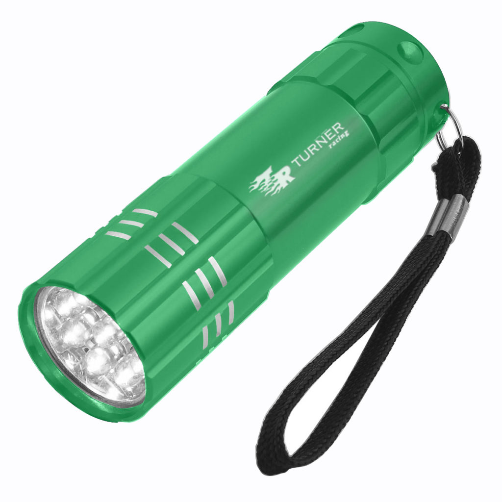 Aluminum LED Flashlight - 2509_GRN_Laser