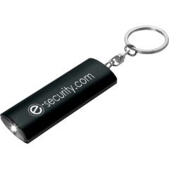 Aluminum Flashlight Keychain - 2526_BLK_Laser