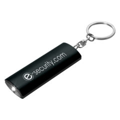 Aluminum Flashlight Keychain - 2526_BLK_Laser