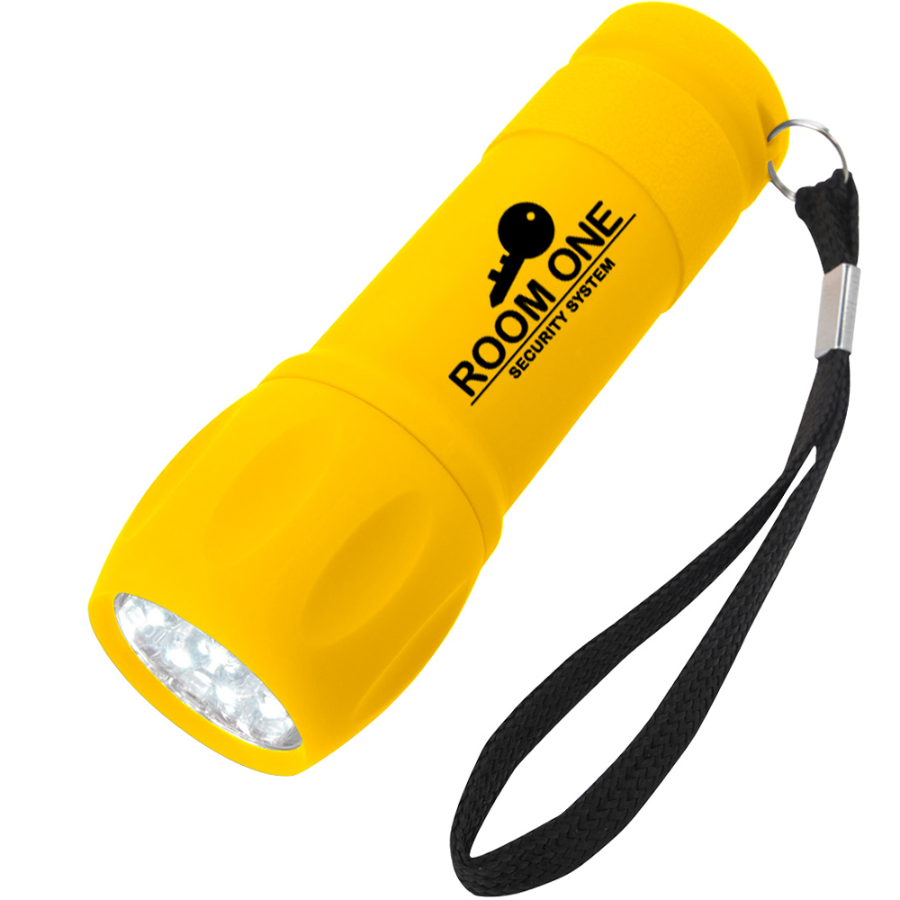 Rubberized Torch Light With Strap