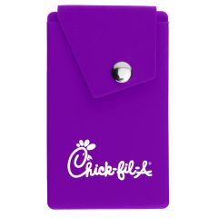 Silicone Phone Pocket with Stand - 255_PUR_Silkscreen