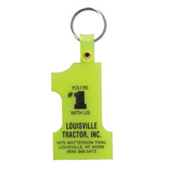 Number One Key Tag - 27001-neon-yellow
