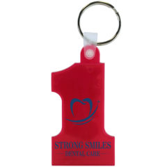 Number One Key Fob - 27051-translucent-red_6