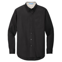 Port Authority® Long Sleeve Easy Care Shirt - 2716-BlkLtStn-5-S608BlkLtStnFlatFront3-337W