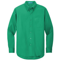 Port Authority® Long Sleeve Easy Care Shirt - 2716-CourtGreen-5-S608CourtGreenFlatFront3-337W