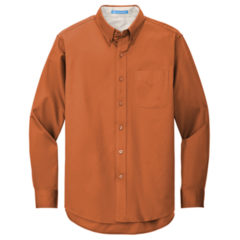 Port Authority® Long Sleeve Easy Care Shirt - 2716-TxOrange-5-S608TxOrangeFlatFront3-337W