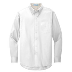 Port Authority® Long Sleeve Easy Care Shirt - 2716-WhtLtStn-5-S608WhtLtStnFlatFront3-337W