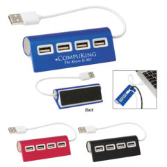 Aluminum Wave USB Hub – 4 Port - 2833_group