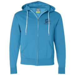 Independent Trading Co.–Unisex Lightweight Full-Zip Hooded Sweatshirt - 29206_f_fl