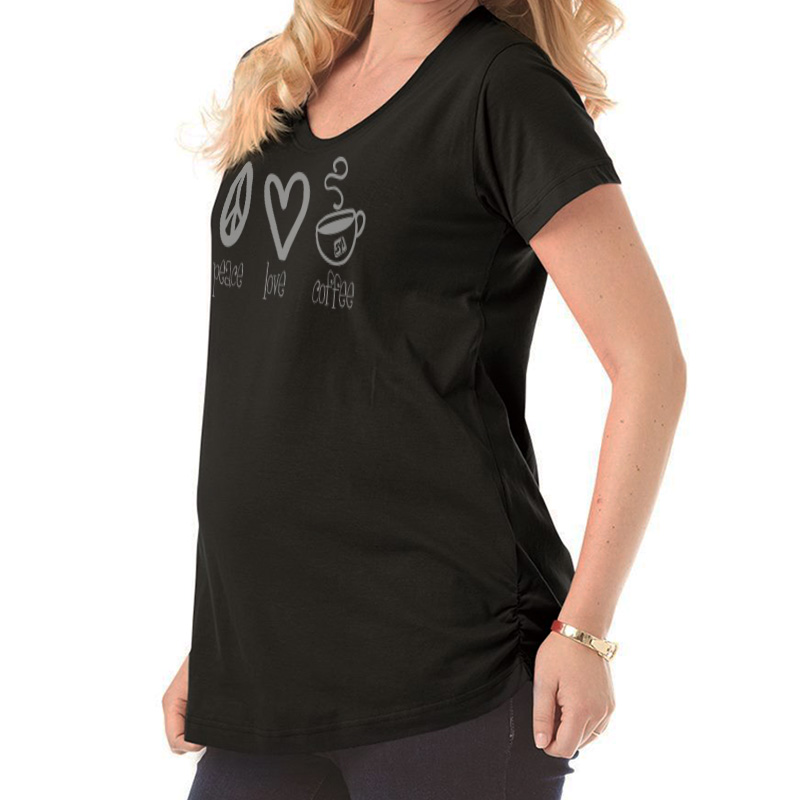 Ladies’ LAT Maternity Scoop Neck Fine Jersey Tee - 2989_fl