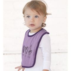 Rabbit Skins Infant Contrast Trim Premium Jersey Bib - 2992_fl
