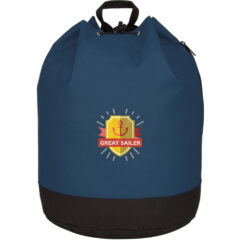 Bucket Bag Drawstring Backpack - 3012_NAV_Embroidery