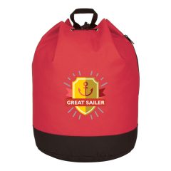 Bucket Bag Drawstring Backpack - 3012_RED_Colorbrite