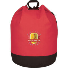 Bucket Bag Drawstring Backpack - 3012_RED_Embroidery