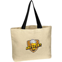 Natural Cotton Canvas Tote Bag - 3019_NATBLK_Colorbrite