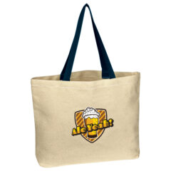 Natural Cotton Canvas Tote Bag - 3019_NATNAV_Colorbrite