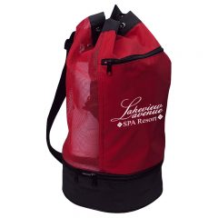 Beach Bag With Cooler Compartment - 3020_RED_Silkscreen