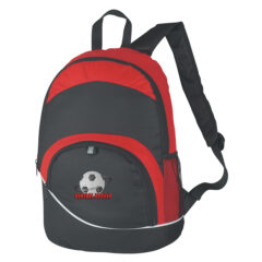 Curve Backpack - 3021_REDBLK_Embroidery