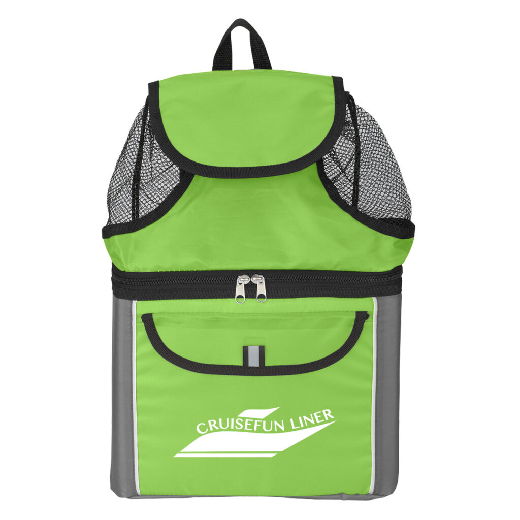 All-In-One Cooler Beach Backpack – 6 cans - 3026_LIM_Silkscreen