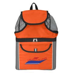 All-In-One Cooler Beach Backpack – 6 cans - 3026_ORN_Colorbrite