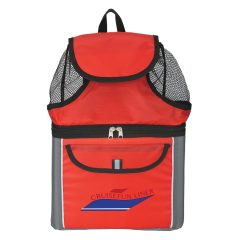 All-In-One Cooler Beach Backpack – 6 cans - 3026_RED_Colorbrite