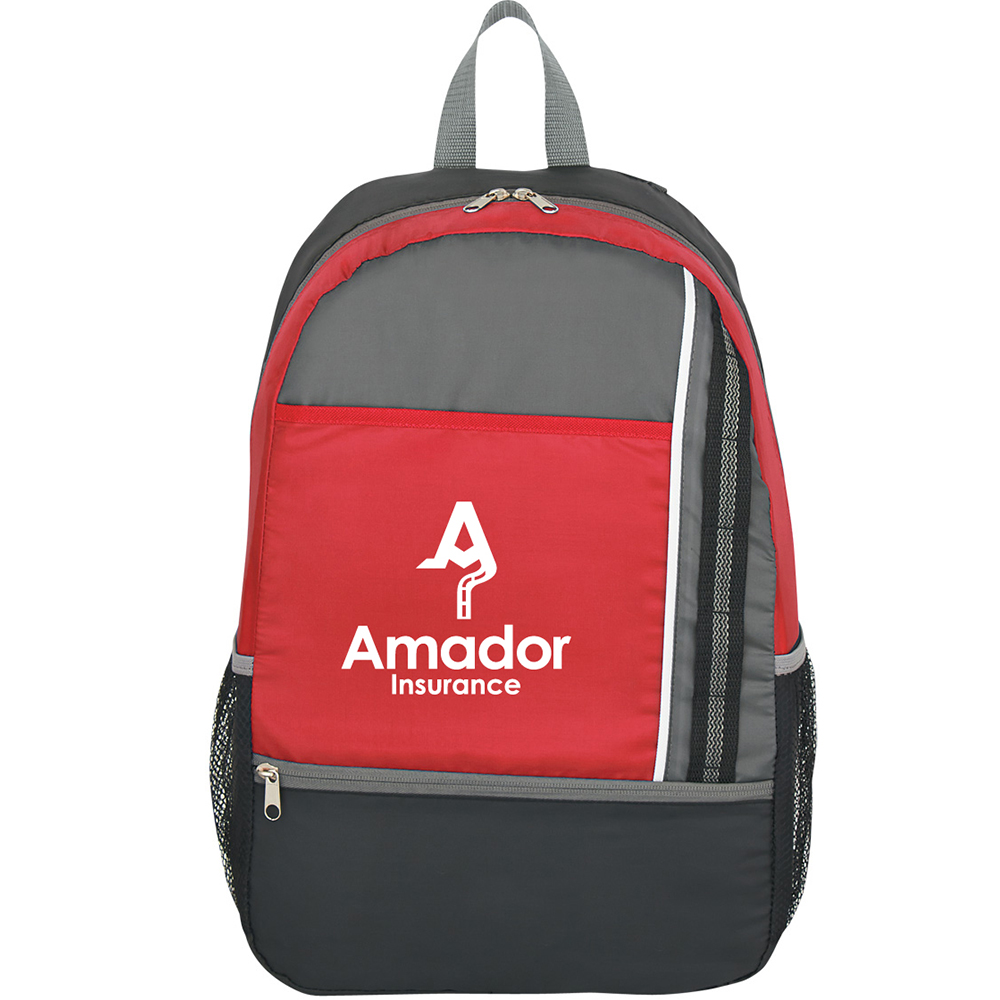 Sport Backpack - 3027_RED_Silkscreen