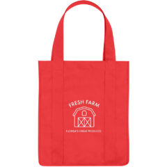 Non-Woven Shopper Tote Bag - 3031_RED_Silkscreen