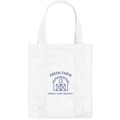 Non-Woven Shopper Tote Bag - 3031_WHT_Colorbrite