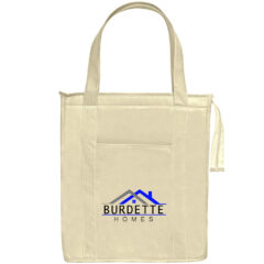 Non-Woven Insulated Shopper Tote Bag - 3037_NAT_Colorbrite