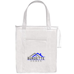 Non-Woven Insulated Shopper Tote Bag - 3037_WHT_Colorbrite
