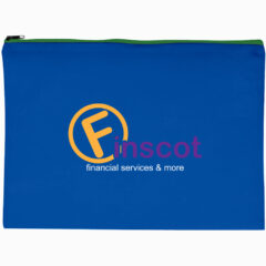 Non-Woven Document Sleeve with Zipper - 3042_ROYGRN_Colorbrite