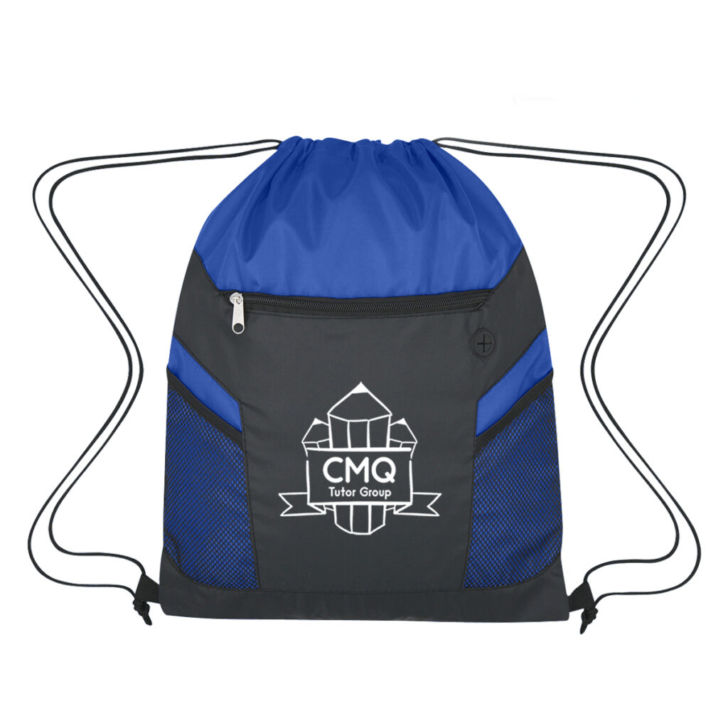Ripstop Drawstring Bag - 3063_BLUBLK_Silkscreen