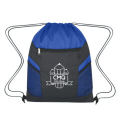 Ripstop Drawstring Bag - 3063_BLUBLK_Silkscreen