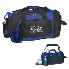 Deluxe Sports Duffel Bag - 3111_ROYBLK_Silkscreen