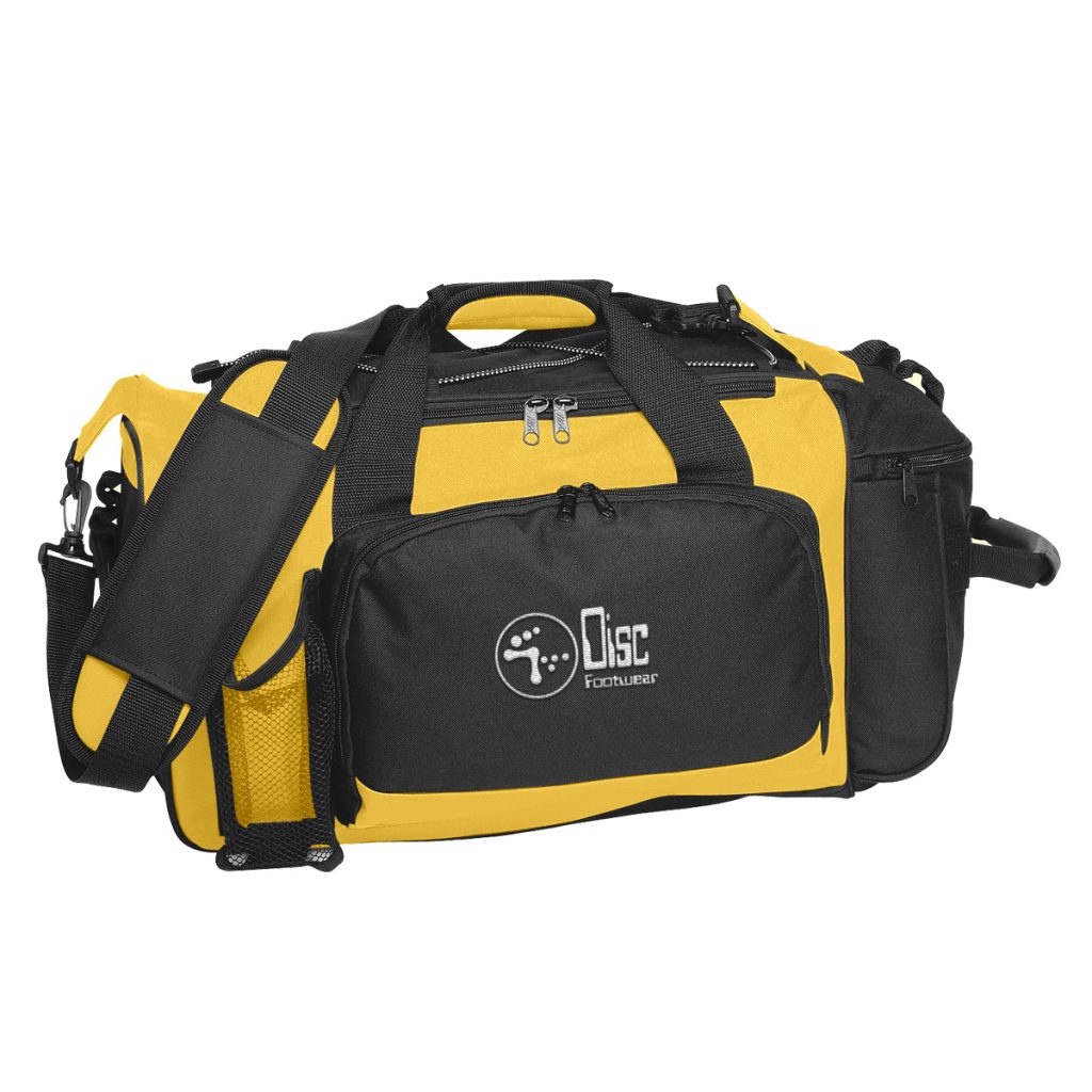 Deluxe Sports Duffel Bag - 3111_YELBLK_Embroidery