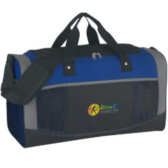 Quest Duffel Bag - 3122_BLUBLK_Embroidery