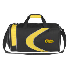 Sports Duffel Bag - 3127_YELBLK_Embroidery