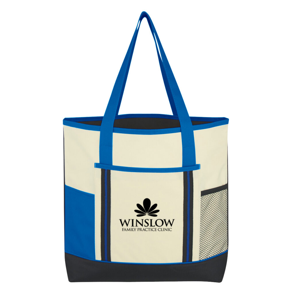 Berkshire Tote Bag - 3190_NATROYBLK_Silkscreen
